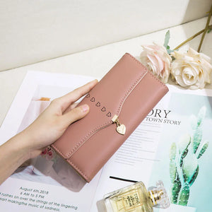 Small Fresh Women's Long Wallet Zero Wallet Women's PU Leather Wallet