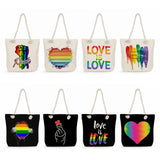 Love is Love Rainbow Totebag for Women - High Capacity Shopping Bag