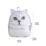 3D Animal Print Mini Backpack Lightweight Daypack Schoolbag Gift