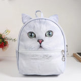 3D Animal Print Mini Backpack Lightweight Daypack Schoolbag Gift