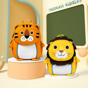 Cute 3D Animal Backpack for Kids, Waterproof Neoprene Kindergarten School Bag