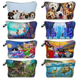 Animal Makeup Bag for Printing Cosmetic Bags Storage Zipper Organizer