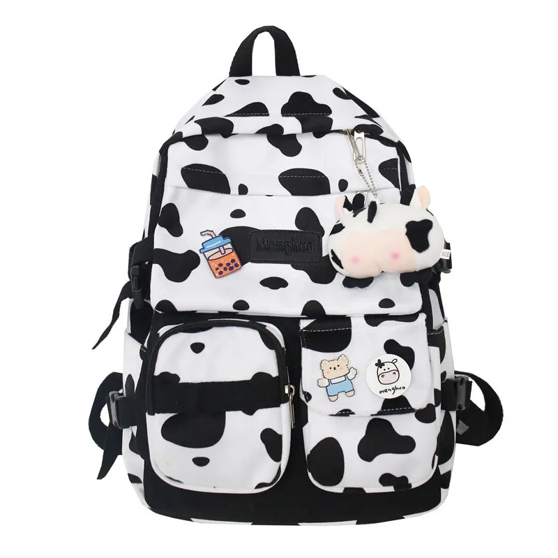 Waterproof Nylon Women Backpack Young Girl Student Schoolbag