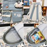 Waterproof Nylon Women Backpack Young Girl Student Schoolbag