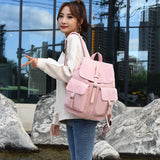 Waterproof Oxford School Bags For Teenage Girls Backpack