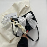 Pleated Shoulder Bag for Girls Ladies Underarm Casual Tote Purse