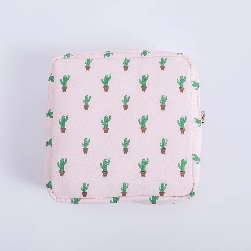 Cute Cartoon Cotton Purses For Women Girls Zippered Wallets