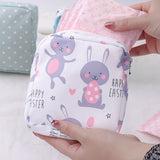 Cute Cartoon Cotton Purses For Women Girls Zippered Wallets