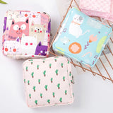 Cute Cartoon Cotton Purses For Women Girls Zippered Wallets