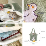 Cute Cartoon Duck Plush Shoulder Bag