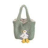 Cute Cartoon Duck Plush Shoulder Bag