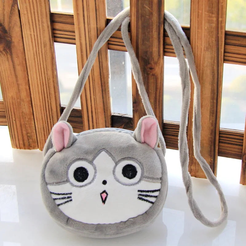 Plush Animal Coin Purse Messenger Bag for Kids