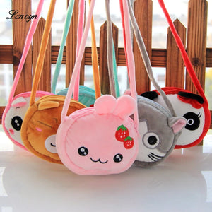 Plush Animal Coin Purse Messenger Bag for Kids