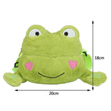 Plush Frog Crossbody Bag Soft Small Zipper Travel Purse Girls School Shopper