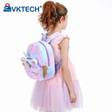 Soft Girl Plush Backpack for Kids Schoolbag