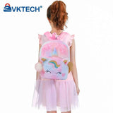 Soft Girl Plush Backpack for Kids Schoolbag