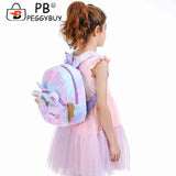Lovely Soft Girl Plush Backpack Student Backpack Kindergarten