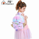 Lovely Soft Girl Plush Backpack Student Backpack Kindergarten