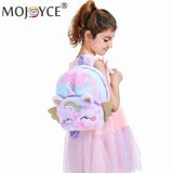 Soft Girl Plush Backpack for Kindergarten Students