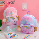 Soft Girl Plush Backpack for Kindergarten Students
