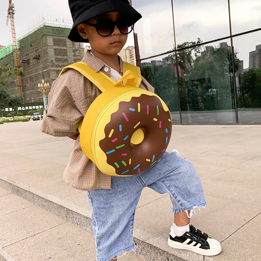 Lovely Donut Rainbow Backpack Kids Kindergarten School Book Bag