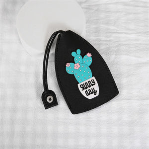 Lovely Fruits Unisex Pull Type Key Bag PU Leather Key Wallet