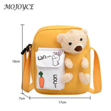 Lovely Girl Crossbody Bags Small Pocket Bear Shoulder Pouch Zipper Shoulder Bag