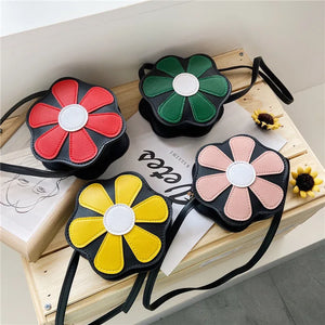 Girls Flower Coin Purse Shoulder Bag Kids Wallet Mini Crossbody