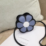 Girls Flower Coin Purse Shoulder Bag Kids Wallet Mini Crossbody