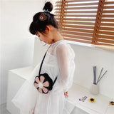 Girls Flower Coin Purse Shoulder Bag Kids Wallet Mini Crossbody