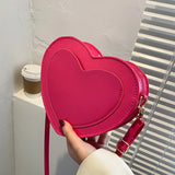 Peach Heart Small Bag Female Crossbody Bags