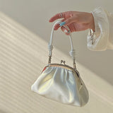 Pleated Clutch Purse Handbags for Women Chain Shoulder Bags