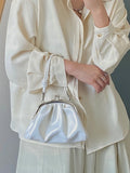 Pleated Clutch Purse Handbags for Women Chain Shoulder Bags