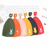 Lovely Rabbit Women Girls PU Leather Key Bag Key Wallets Keychain Pouch