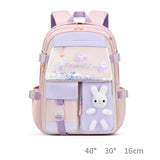 Cute Rabbit School Bag for Girls 1-3 Years Waterproof Small Backpack