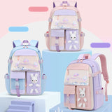 Cute Rabbit School Bag for Girls 1-3 Years Waterproof Small Backpack