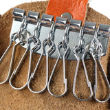 Second Layer Cow Leather Key Holders with Metal Buckle
