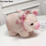 Shoulder Bag Pig Handbags Women Plush Soft Purse Cartoon Phone Money Wallet