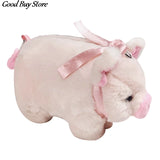 Shoulder Bag Pig Handbags Women Plush Soft Purse Cartoon Phone Money Wallet
