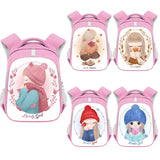 Winter Girls Backpack Cartoon Animals Teenager School Bag Pink Bookbag Gift