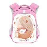 Winter Girls Backpack Cartoon Animals Teenager School Bag Pink Bookbag Gift