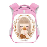 Winter Girls Backpack Cartoon Animals Teenager School Bag Pink Bookbag Gift