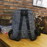 Vintage Women Backpack Cotton Shoulder School Book Bag
