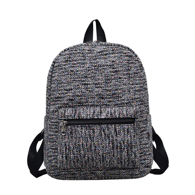 Vintage Women Backpack Cotton Shoulder School Book Bag