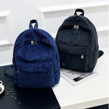 Corduroy Travel School Backpack Book Bags For Teenager Girls