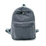 Corduroy Travel School Backpack Book Bags For Teenager Girls