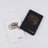King & Queen Couple Passport Cover Holder Wedding Gift