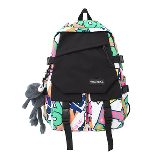 Hip-hop Backpacks Large Capacity Nylon Leisure Travel Bags