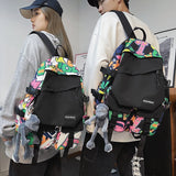 Hip-hop Backpacks Large Capacity Nylon Leisure Travel Bags