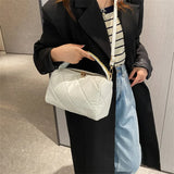 Lozenge Chains Shoulder Bag PU Leather Pillow Crossbody Bag Small Messenger Hand